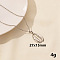 Stainless Steel Cowrie Shell Pendant Necklaces, Cable Chain Necklaces
