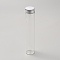 Clear Glass Bead Storage Tubes, with Aluminum Cap, Silicone Stopper, Refillable Bottle, Silver, 15.5x3cm, Capacity: 80ml(2.71fl. oz)