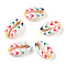 Printed Cowrie Shell Beads, No Hole/Undrilled, Arrow, 18.5~22x13~14.5x6~7.5mm