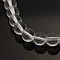 Synthetic Crystal Beads Strands, Round, Clear, 6mm, Hole: 1mm, about 65~67pcs/strand, 14.7~15.7 inch