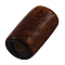 Natural Schima Wood Beads, Tube, Lead Free, Dyed, Coconut Brown, 6x4mm, Hole: 1.5mm, about 20000pcs/1000g