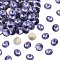 Preciosa® MAXIMA Crystal Round Stones, Czech Crystal, Bicone(436 11 177 Rivoli), Dura Foiling, 20410 Tanzanite, SS47(10.55~10.9mm)