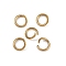 304 Stainless Steel Open Jump Rings, Ion Plating(IP), Golden, 8x1.2mm, Inner Diameter: 5.7mm
