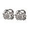 304 Stainless Steel Cabochon Settings, Crab, Stainless Steel Color, Tray: 10.5mm, 23.5x23.5x2.5mm