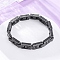 201 Stainless Steel Panther  Chain Bracelets, with 304 Stainless Steel Clasps, Ion Plating(IP), Antique Silver, 7-1/2 inch(19.1cm)