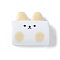 Opaque Resin Cabochons, Rabbit, Yellow, 23x24.5x10mm