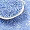 Glass Seed Beads, Ceylon, Round, Lilac, 2mm, Hole: 1mm, about 30000pcs/pound