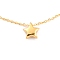 304 Stainless Steel Pendant Necklaces, with Cable Chains, Star, Golden, 17.91 inch(45.5cm)