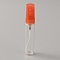 Transparent Glass Spray Bottles, Fine Mist Atomizer, with Plastic Dust Cap, Refillable Bottle, Column, Coral, 1.4x7.9cm, Capacity: 5ml(0.17fl. oz)