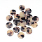 Cellulose Acetate(Resin) Pendants, Flat Round, Antique White, 9.5~10x9.5~10x2.5mm, Hole: 1.5mm