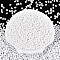 Baking Paint Glass Seed Beads, Barrel, White, 4~4.5x3~3.5mm, Hole: 0.8~0.9mm, about 6080pcs/pound