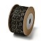12M 3-Ply Polyester Cotton Cord, Black, 2.5mm, about 13.12 Yards(12m)/Roll