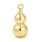 Brass Pendants, Gourd, Cadmium Free & Lead Free, Long-Lasting Plated, Rack Plating, Real 18K Gold Plated, 18x8.5mm, Hole: 1.4mm