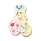 Printed Opaque Acrylic Pendants, Rabbit, 45x31.5x2.5mm, Hole: 1.6mm