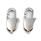 304 Stainless Steel Lobster Claw Clasps, Stainless Steel Color, 15x7x3.5mm, Hole: 1.6mm