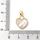 Латунные микро проложить кубического циркония подвески KK-M099-02G-3