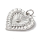 Подвески из латуни и кубического циркония KK-L216-053P-2