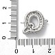 Латунные микро-паве кубические цирконии буквы соединения KK-I717-04Q-P-3