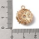 Латунные микропаве прозрачные подвески с фианитом KK-C062-058G-3