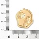 Подвески из нержавеющей стали 304 из эпоксидной смолы с натуральными ракушками и пайетками внутри STAS-L026-17G-N03-3