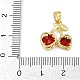 Латунные микро проложить кубического циркония подвески KK-N254-227G-01-3