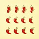 12шт 2 стиля подвески из сплава с эмалью FIND-FS0002-62-9