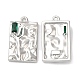 Латунные микро проложить кубического циркония подвески KK-C028-30P-1