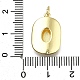 Латунь эмаль подвески KK-K400-20G-01-3