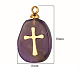 Подвески из натурального аметиста  FIND-PW0015-02A-06-1