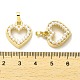 Стойка из латуни с пластиковыми жемчужными подвесками KK-L210-009G-3
