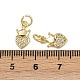 Латунные микро проложить кубического циркония подвески ZIRC-I367-02G-02-3
