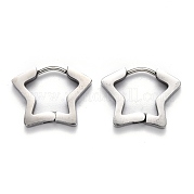 Серьги-кольца Huggie Hoop из нержавеющей стали 304 STAS-H156-07P