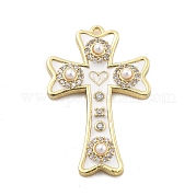 Латунные микро проложить кубического циркония подвески KK-L228-34G-01