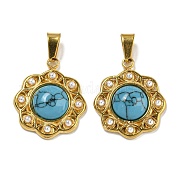 Синтетические бирюзовые подвески STAS-U024-16G-05