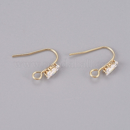 Латунные крючки для сережек X-KK-L198-013G-1
