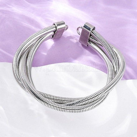 Железные круглые змеиные цепи BJEW-G741-02P-1