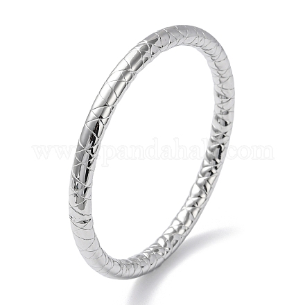 Браслеты из нержавеющей стали 304 с рифлением BJEW-G686-03P-1