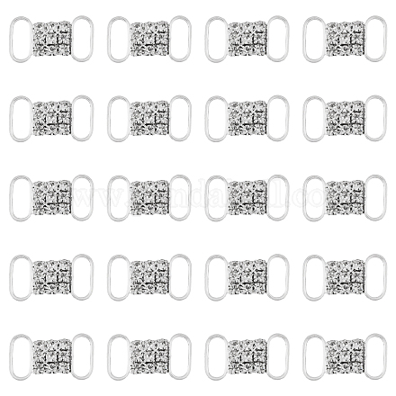 20 шт. пряжки из латуни со стразами FIND-CA0008-35B-1