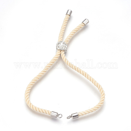 Изготовление браслетов из хлопка KK-F758-03K-P-1