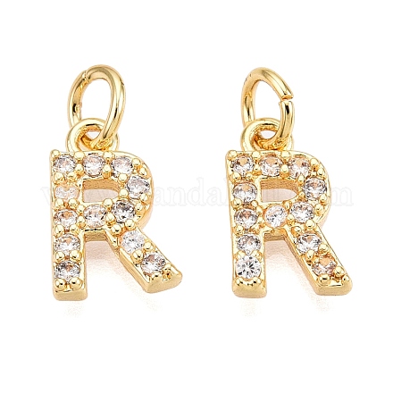 Латунные микропаве прозрачные кубические циркониевые подвески KK-ZX025-07R-1