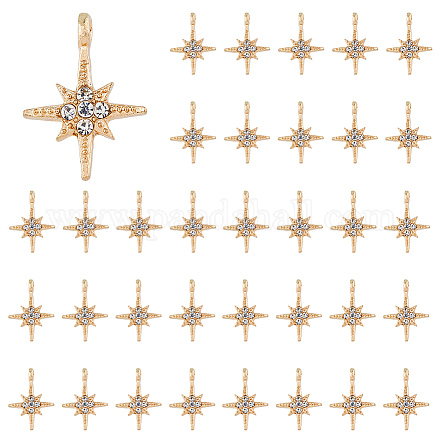 Подвески со стразами из сплава 50 шт. FIND-DC0003-74-1