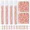 CREATCABIN 1000Pcs 2 Hole 1/4 Tila Beads Mix Glass Seed Beads Bulk Flat Rectangle Mini Tiny Opaque Square with Plastic Container for Craft Bracelet Necklace Earring Jewelry Making 2mm Light Coral