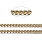 Brass Twisted Chains, Curb Chains, Diamond Cut, Soldered, Faceted, with Spool, Oval, Lead Free & Cadmium Free, Antique Bronze, 1.5x1x0.35mm, about 301.83 Feet(92m)/roll