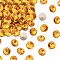 Preciosa® MAXIMA Crystal Round Stones, Czech Crystal, Bicone(436 11 177 Rivoli), Dura Foiling, 10070 Topaz, SS29(6.15~6.35mm)