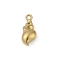 304 Stainless Steel Charms,  Real 18K Gold Plated, Conch, 12.5x5.5x4mm, Hole: 1.2mm