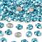 Preciosa® MAXIMA Crystal Fancy Stones, Czech Crystal, 435 12 601 Oval, Dura Foiling, 60010 Aqua Bohemica, 8x6mm