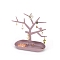 PP Plastic Jewelry Storage Dish Plastic Ring Holder, Tree Shape Display Trinket Dish, for Earrings Necklace Bracelet Organizer, Thistle, Finished Product: 23.5x11x27cm