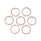 Rack Plating Brass Linking Rings, Cadmium Free & Lead Free, Long-Lasting Plated, Ring, Rose Gold, 10x1mm, Inner Diameter: 8.5mm