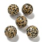 Natural Dalmatian Jasper Round Ball Figurines Statues for Home Office Desktop Decoration, 20mm