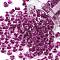 6/0 Glass Seed Beads, Transparent Inside Colours, Round Hole, Round, Purple, 6/0, 4~5x2.5~4.5mm, Hole: 1.2mm, about 4500pcs/bag